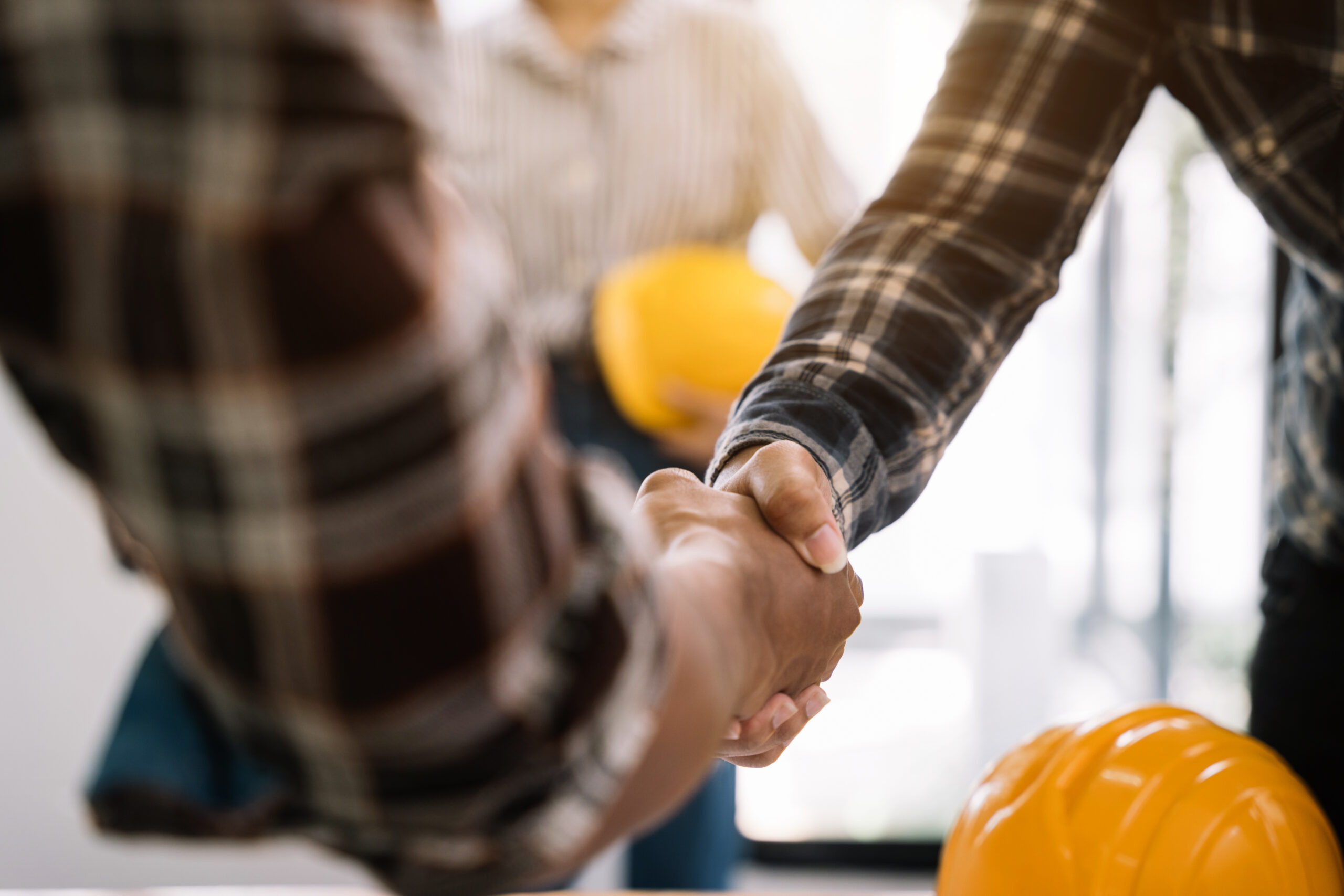 Handschudden voor samenwerking